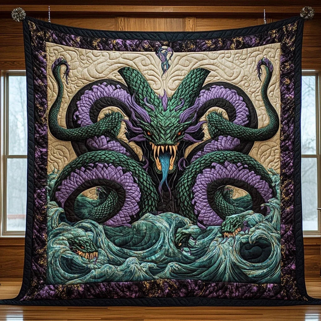 Majestic Hydra Quilt Blanket