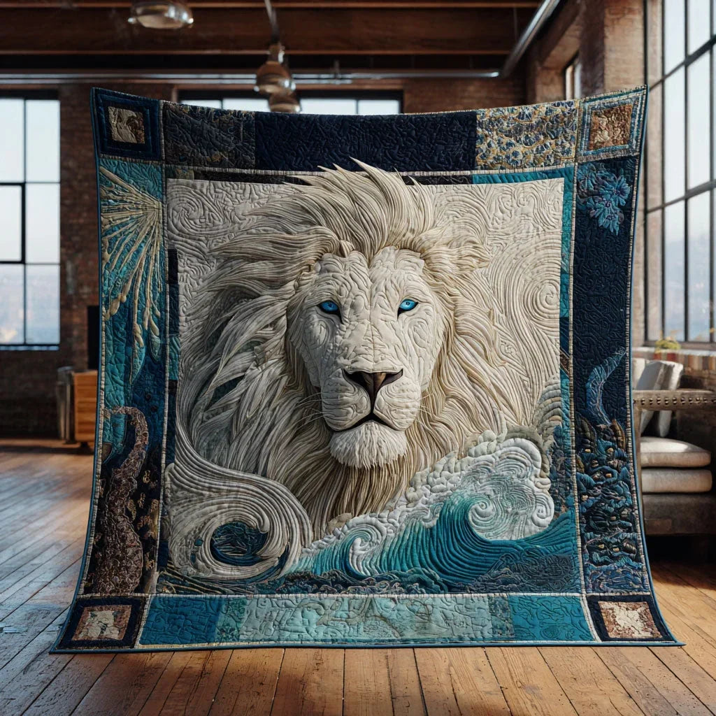 Majestic Lion Quilt Blanket