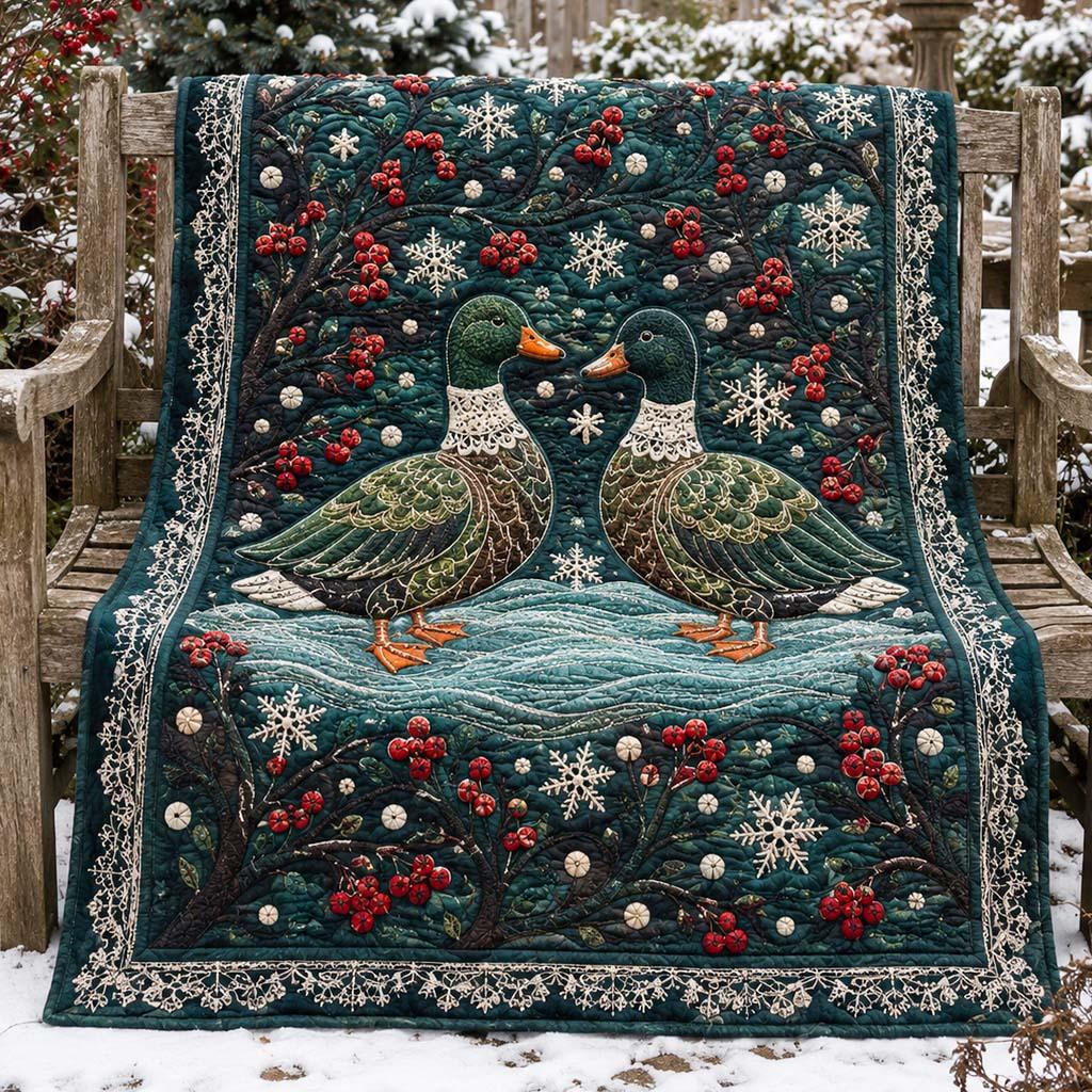 Mallard Breeze Quilt Blanket - Quilted Blanket by Wild and Way