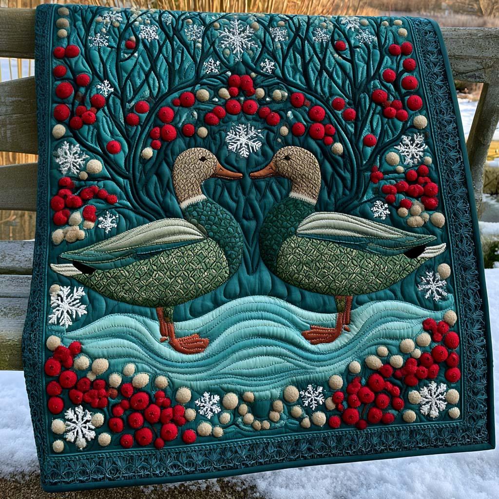 Mallard Retreat Quilt Blanket - Quilted Blanket by Wild and Way