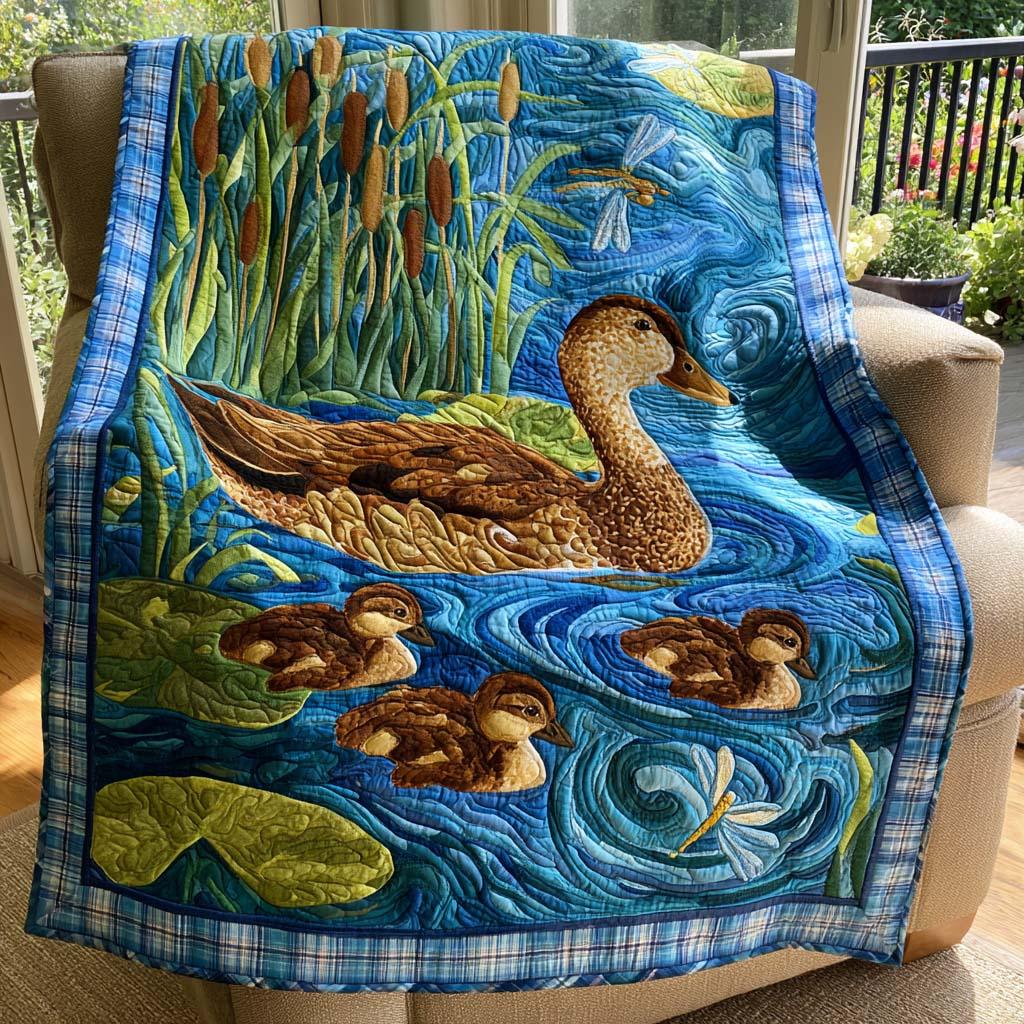 Mallard Trails Quilt Blanket - Quilted Blanket by Wild and Way