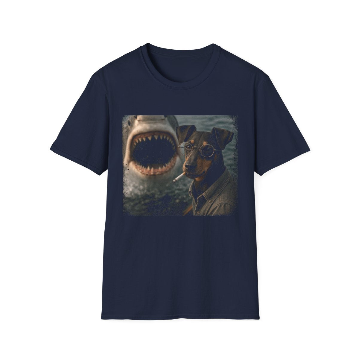 Manchester Terrier and Shark Tee