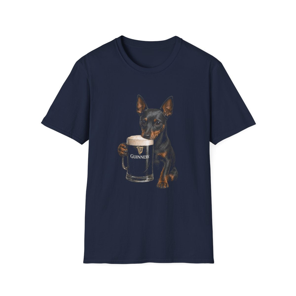 Manchester Terrier With A Pint Tee