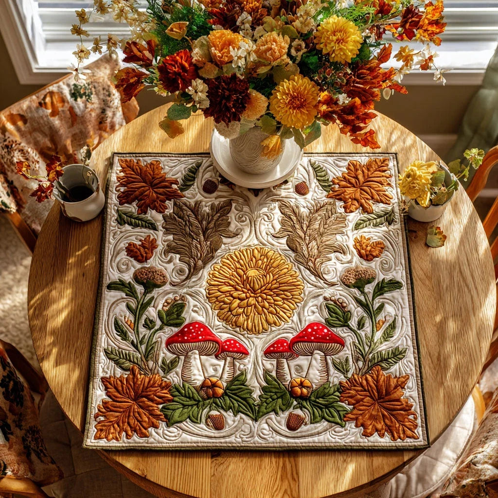 Maple Mischief Quilted Table Topper