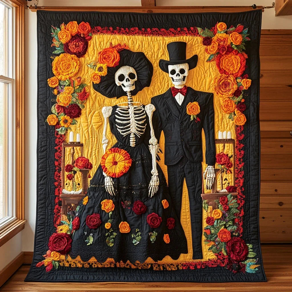Marigold Lovers Quilt Blanket