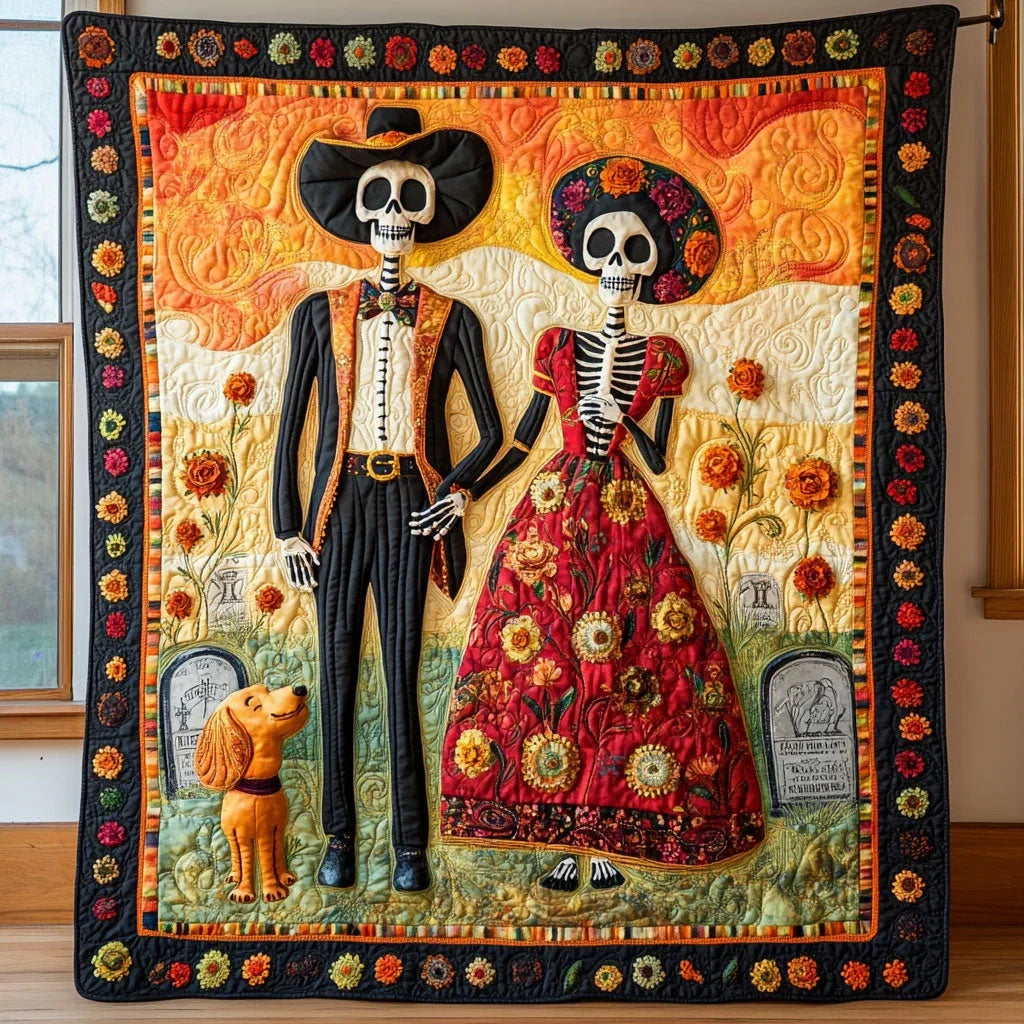 Marigold Walk Quilt Blanket