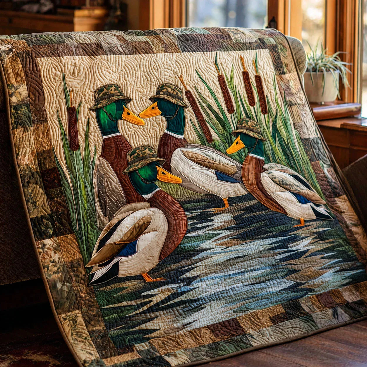 Marsh Drift Quilt Blanket - Quilted Blanket by Wild and Way
