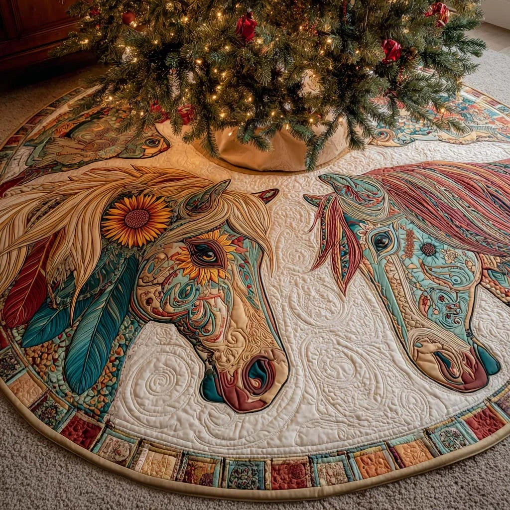 Meadow Bloom Quilted Tree Skirt