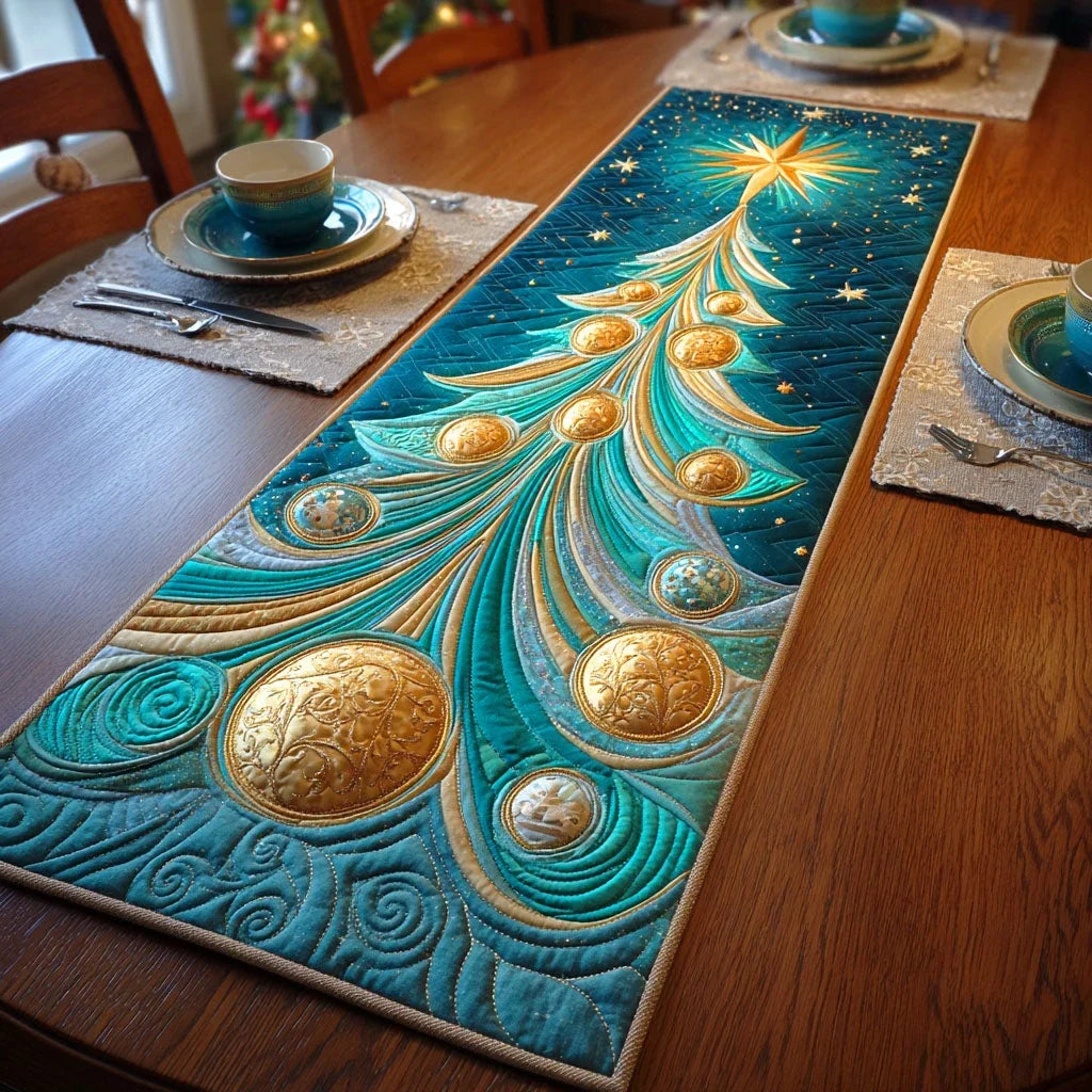 Merry Fir Quilted Table Runner