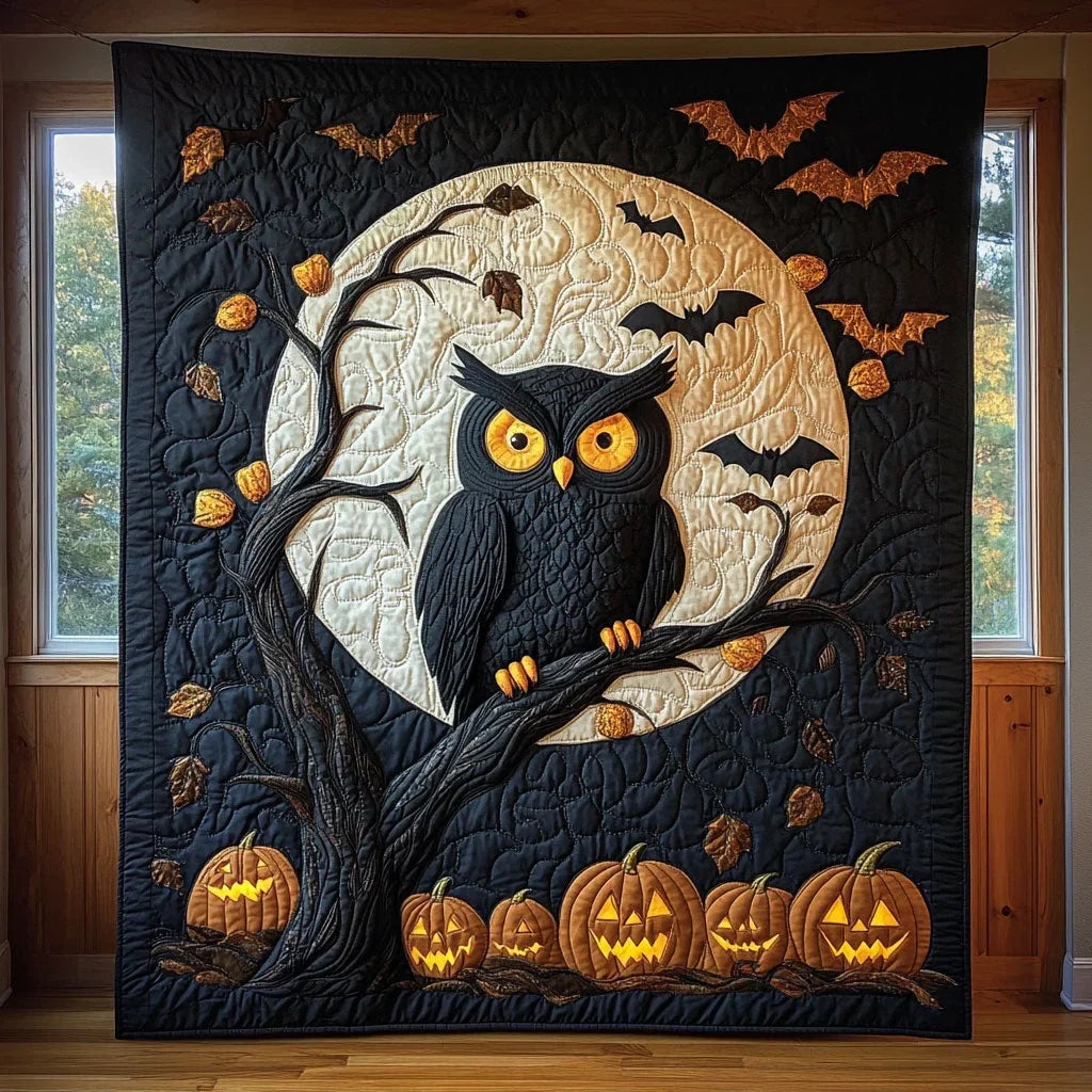 Midnight Owl Quilt Blanket