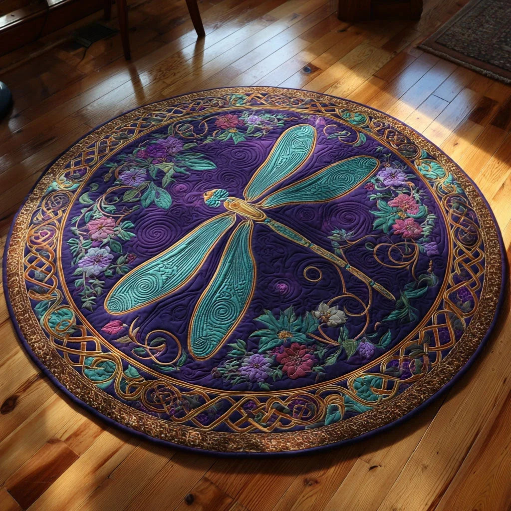 Midnight Wings Quilted Round Mat