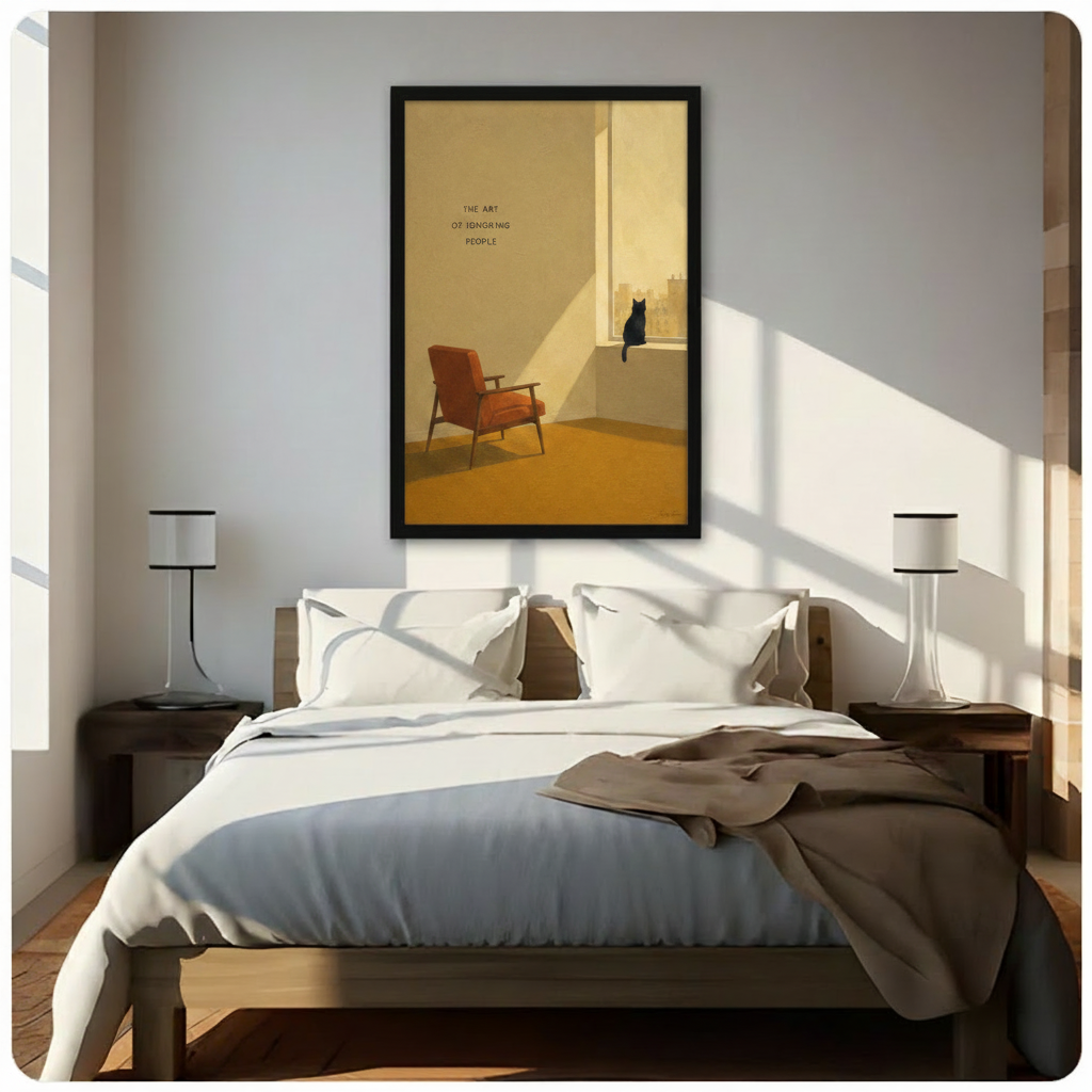 The Art of Ignoring People Cat Canvas Wall Art