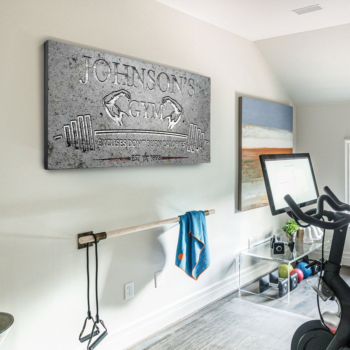 Gym Sign II - canvas