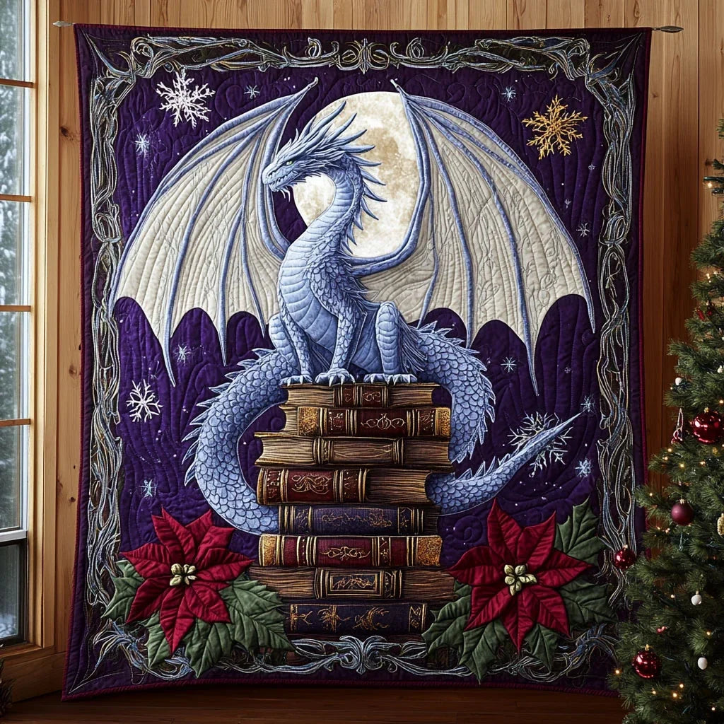 Moon Dragon Quilt Blanket