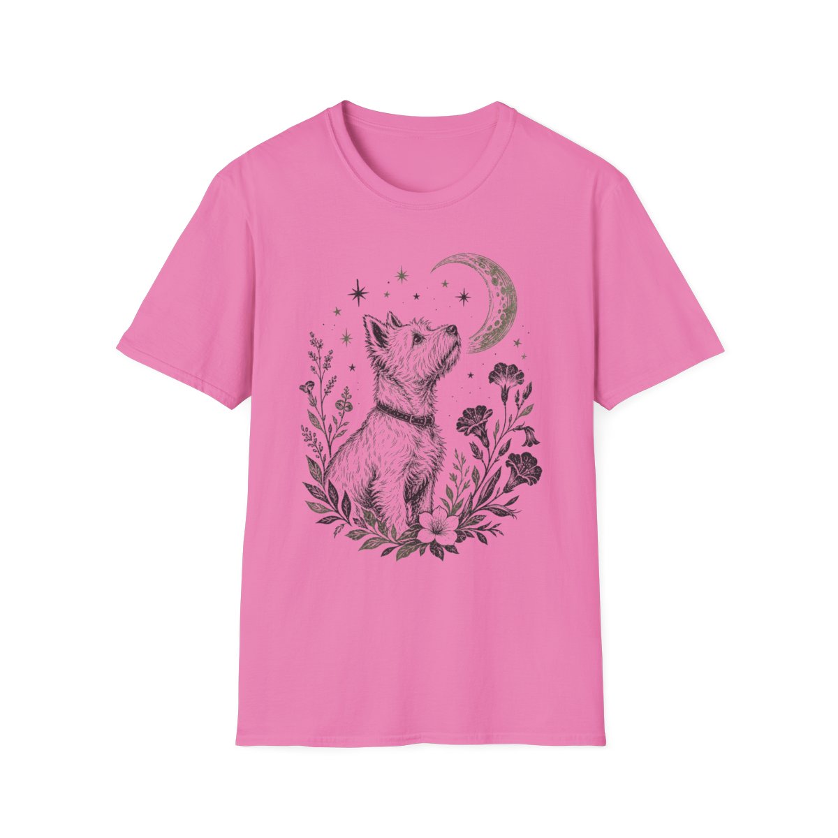 Moonlit Floral Westie Tee