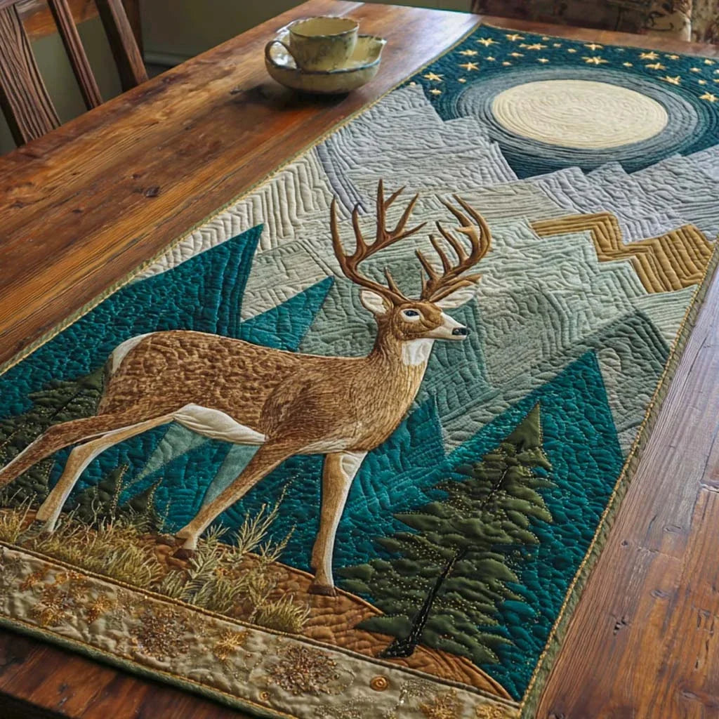 Moonlit Majesty Quilted Table Runner