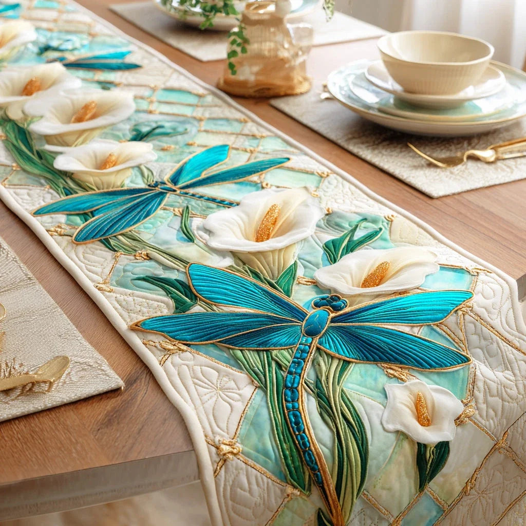 Morning Glow Drift Quilted Table Runner