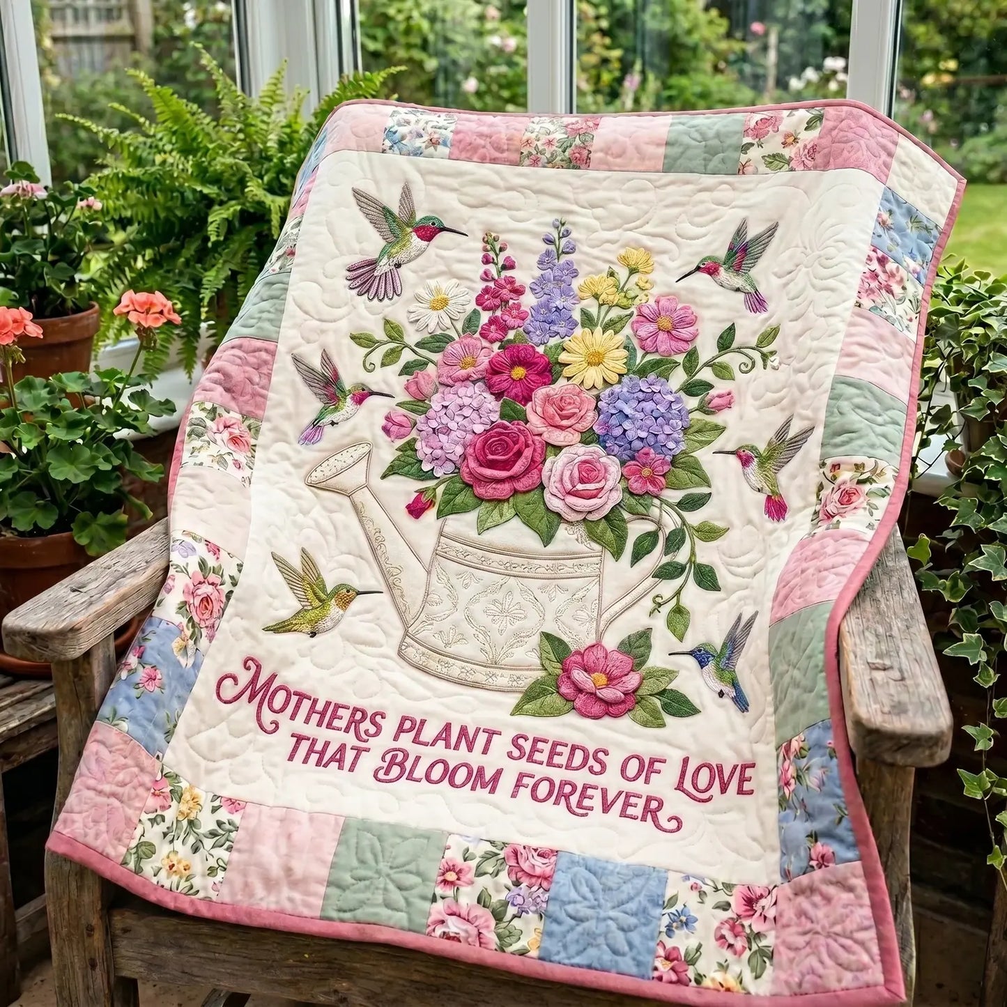 Mother Garden Quilt Blanket
