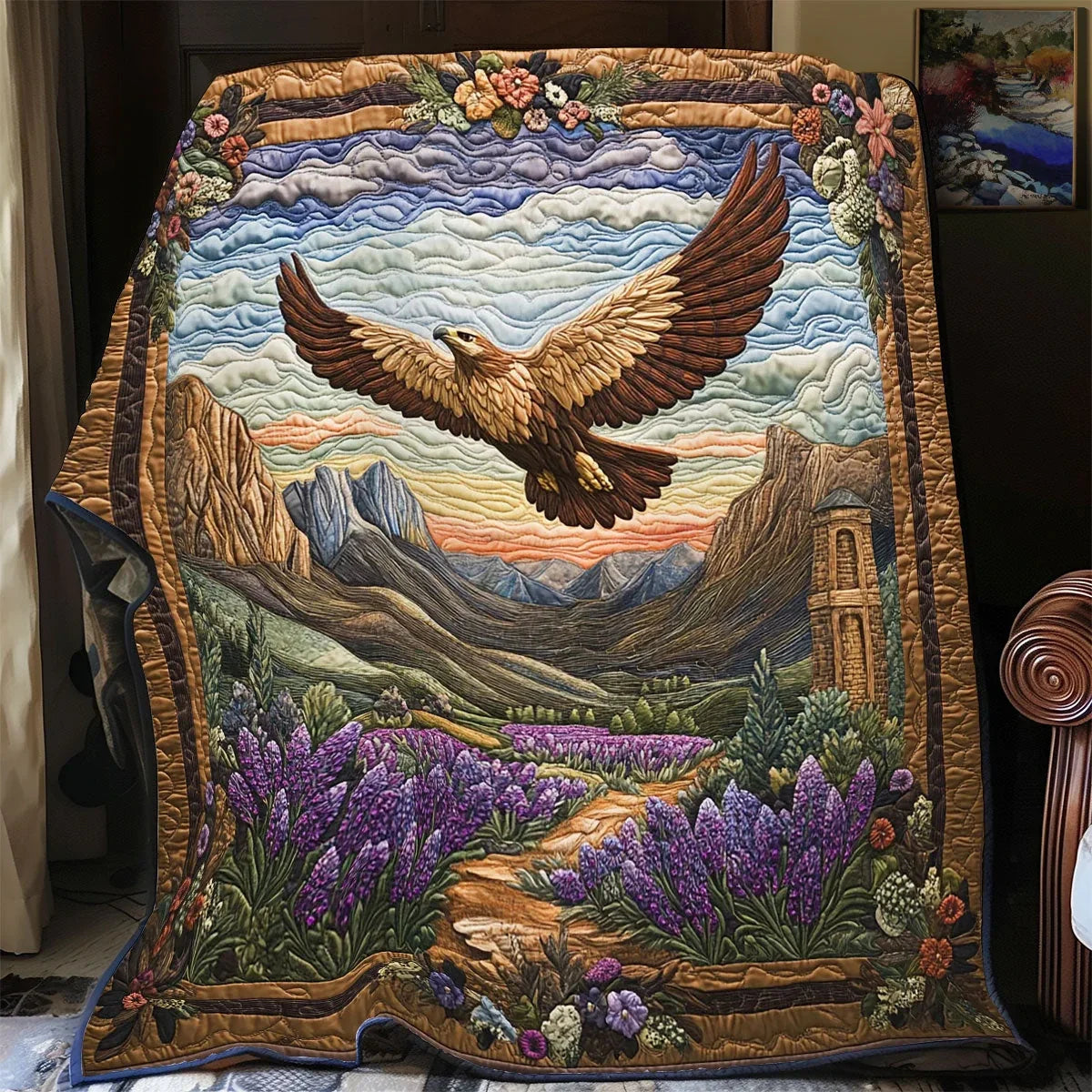 Mountain Pass Quilt Blanket
