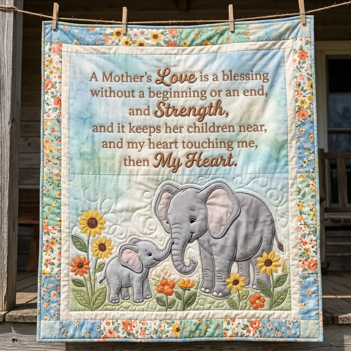 My Mother's Love Quilt Blanket