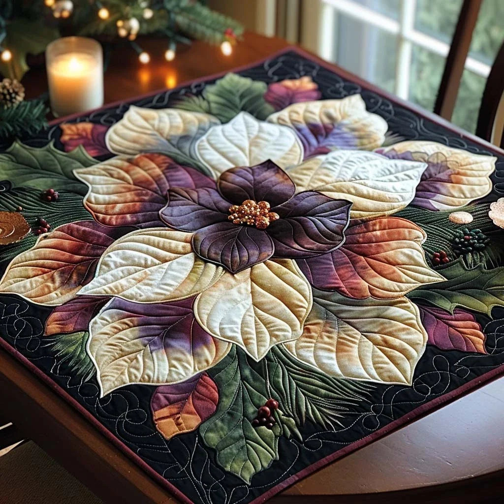 Mystic Bloom Quilted Table Topper