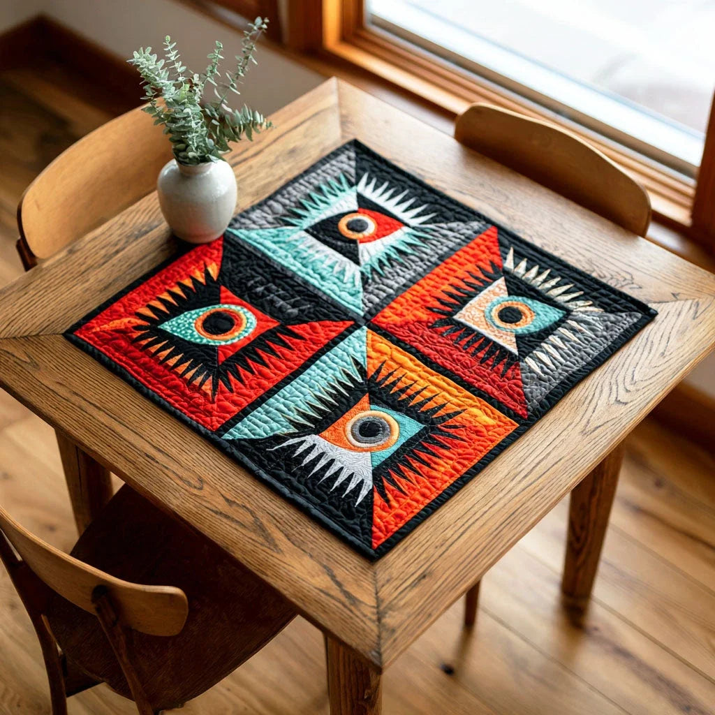 Mystic Weave Quilted Table Topper