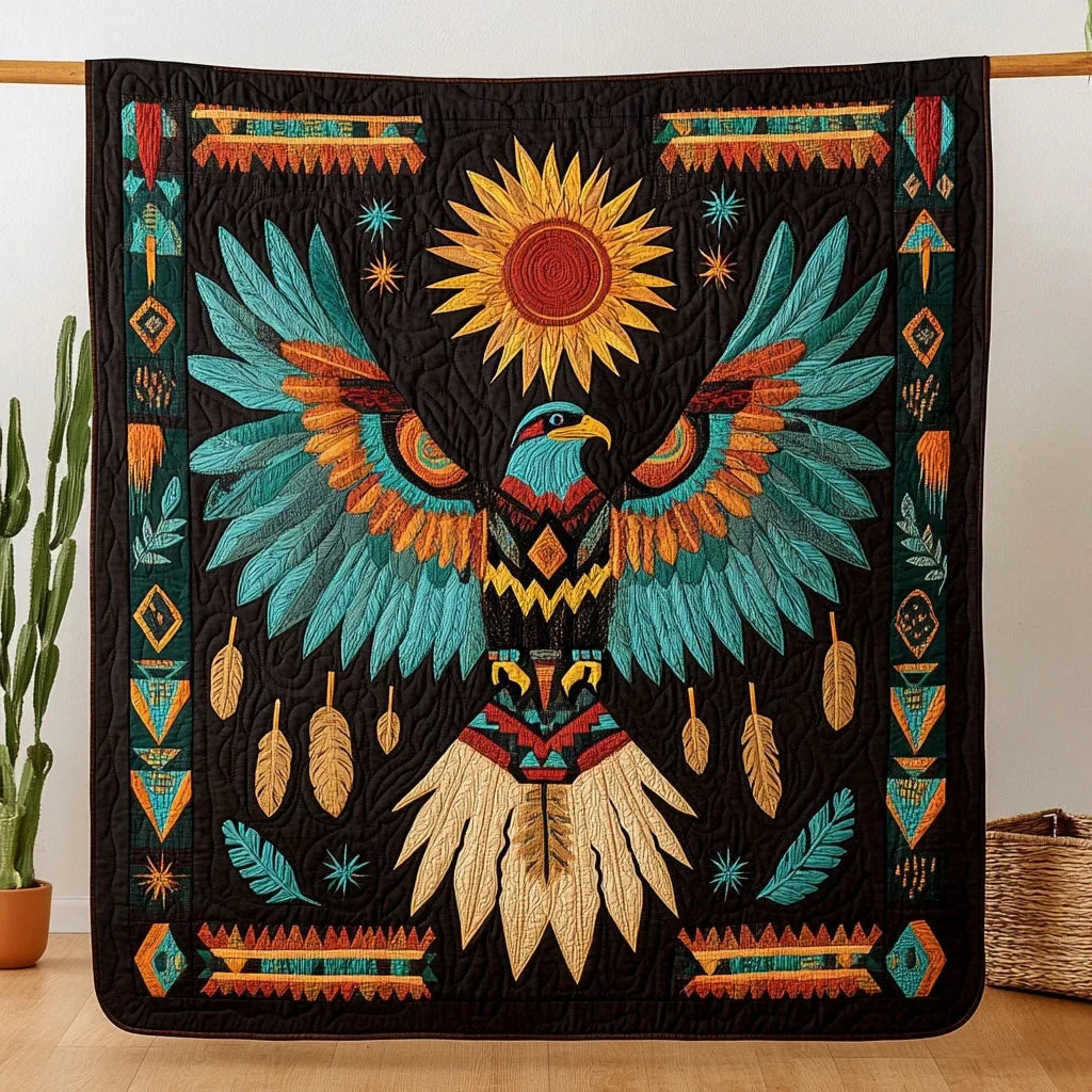 Native Eagle Quilt Blanket