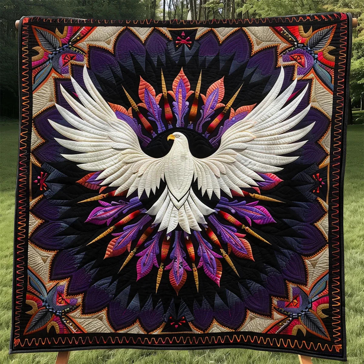 Native Eagle Quilt Blanket