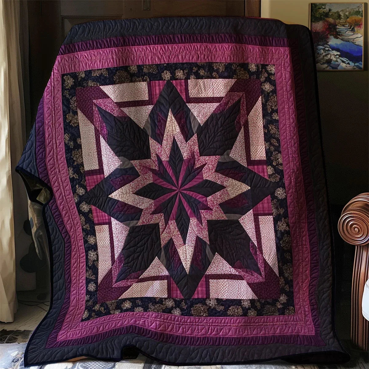 Native Star Quilt Blanket
