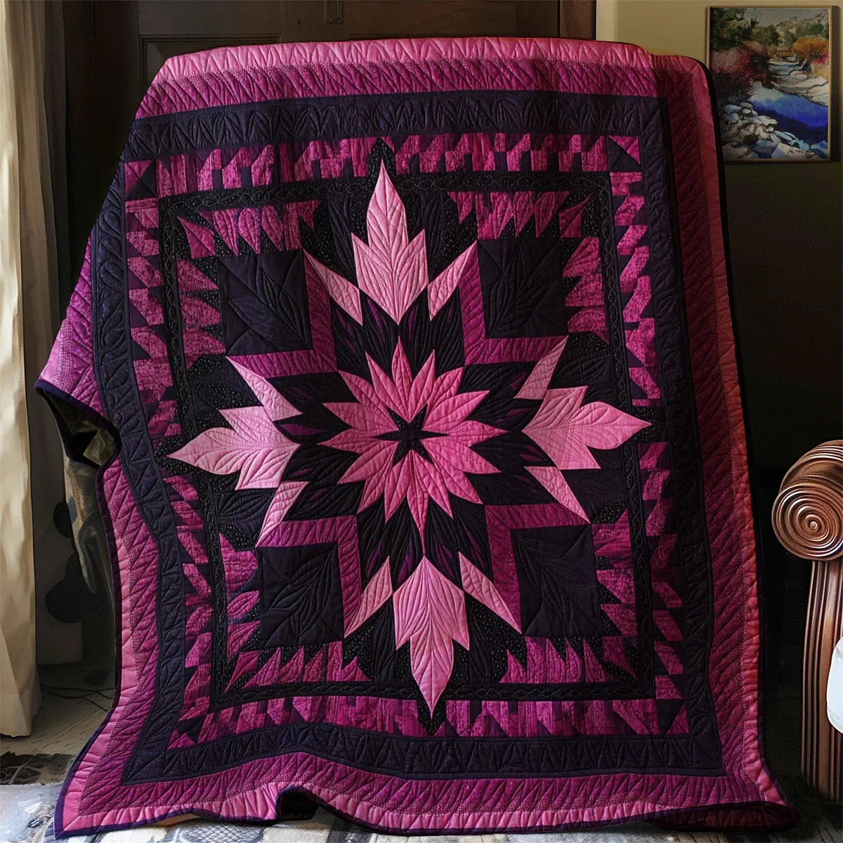 Native Star Quilt Blanket