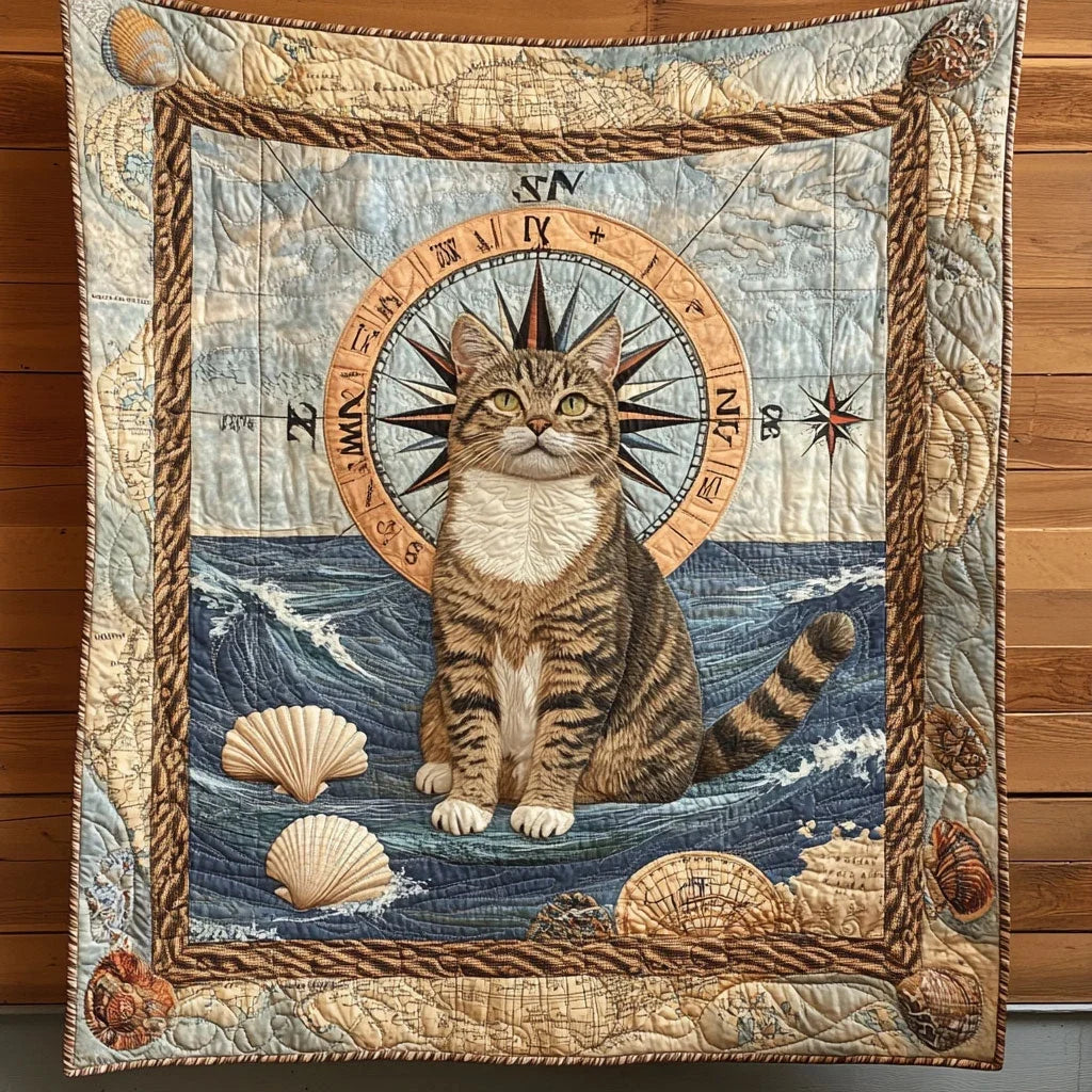 Navigator Of The Wave Quilt Blanket