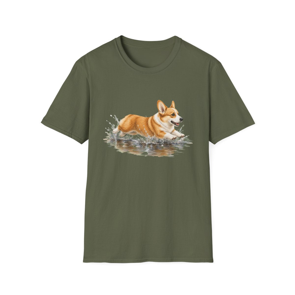 No Puddle Left Behind Corgi Tee