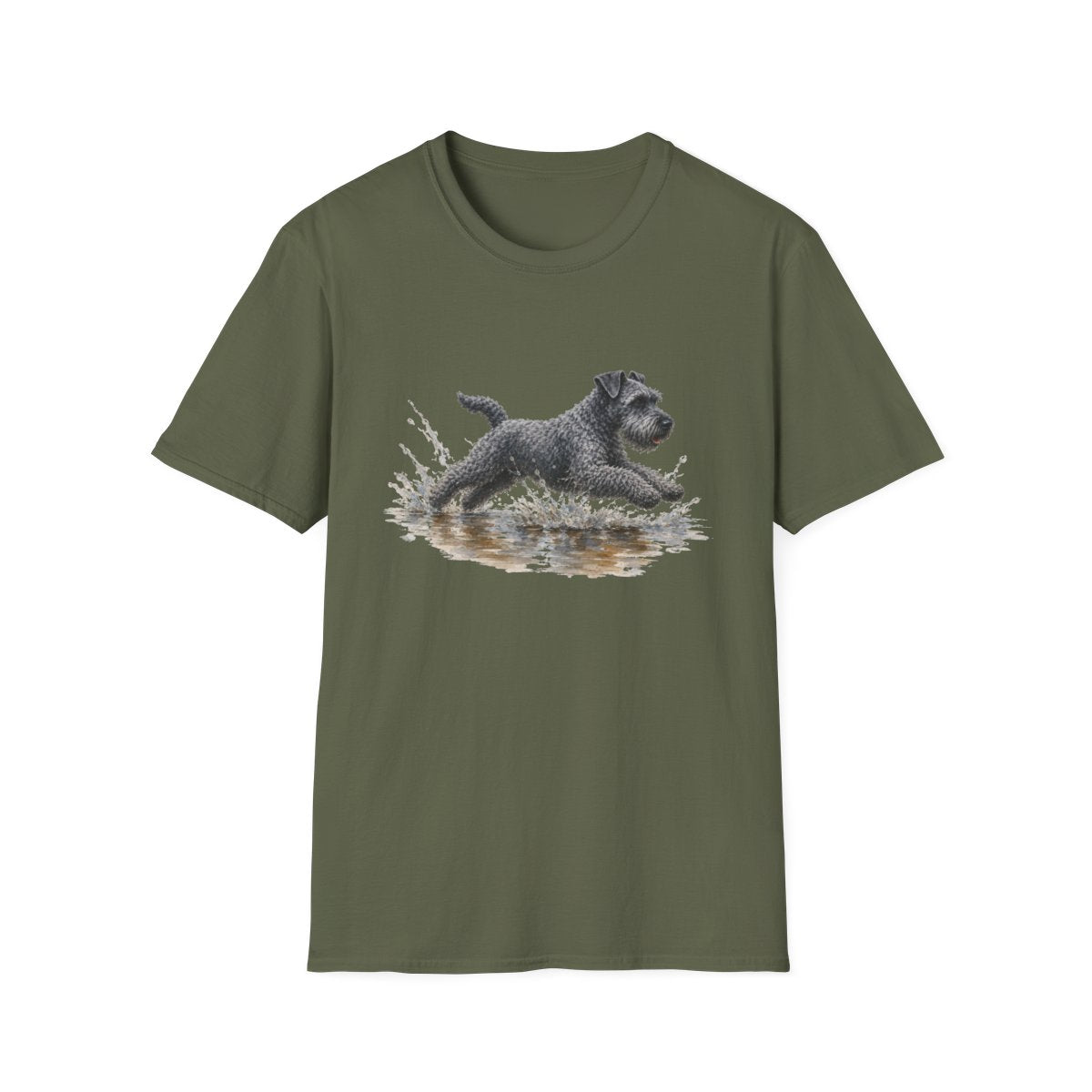 No Puddle Left Behind Kerry Blue Terrier Tee