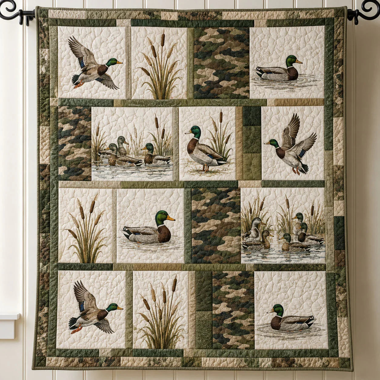 Northern Pond Quilt Blanket - Quilted Blanket by Wild and Way