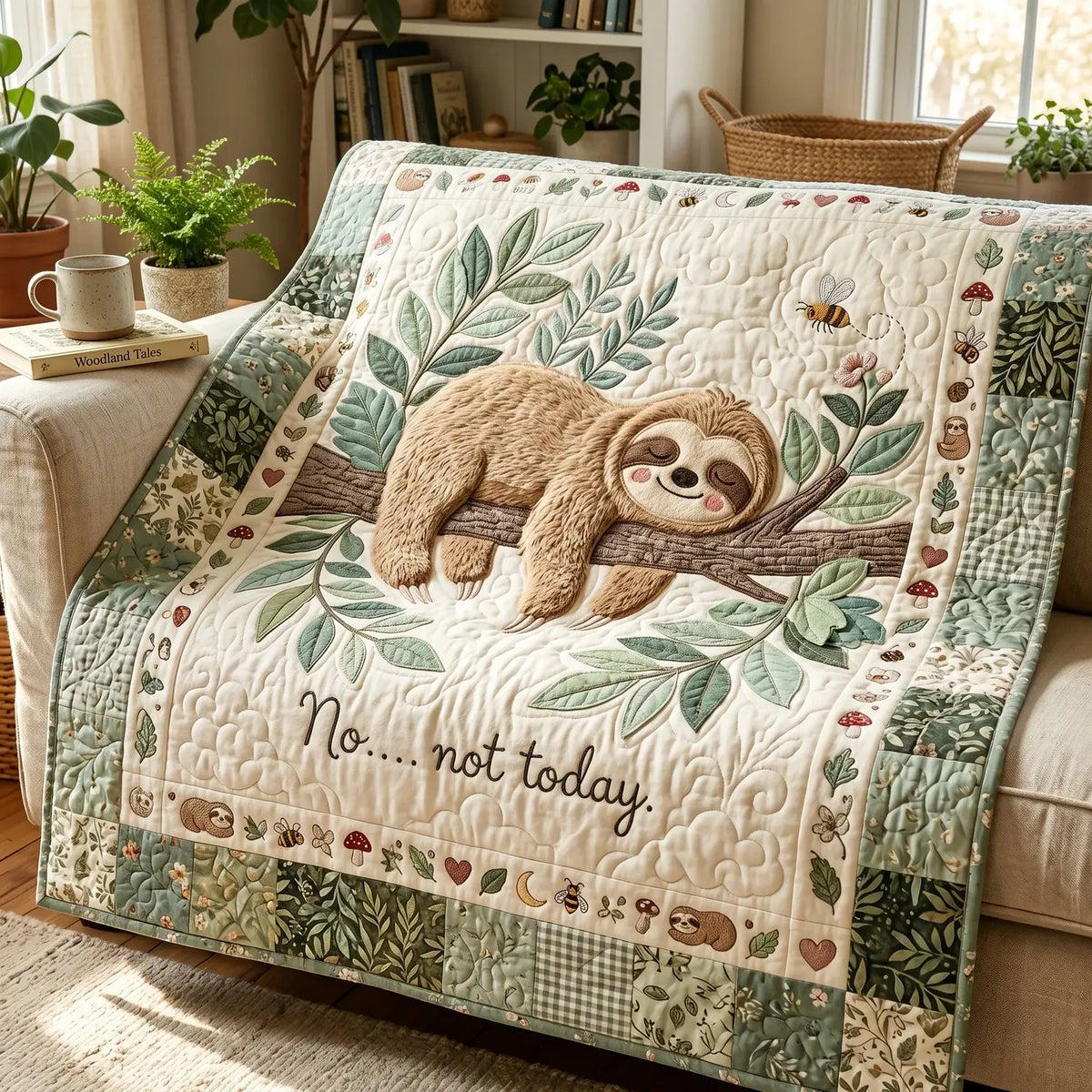 Not Today Quilt Blanket