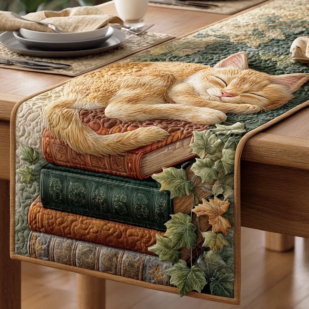 Novel Naps Quilted Table Runner