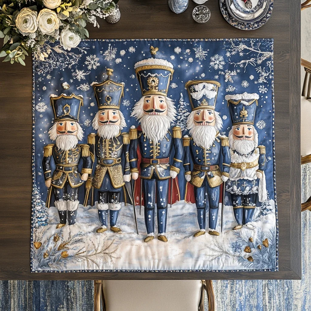 Nutcracker Charm Quilted Table Topper