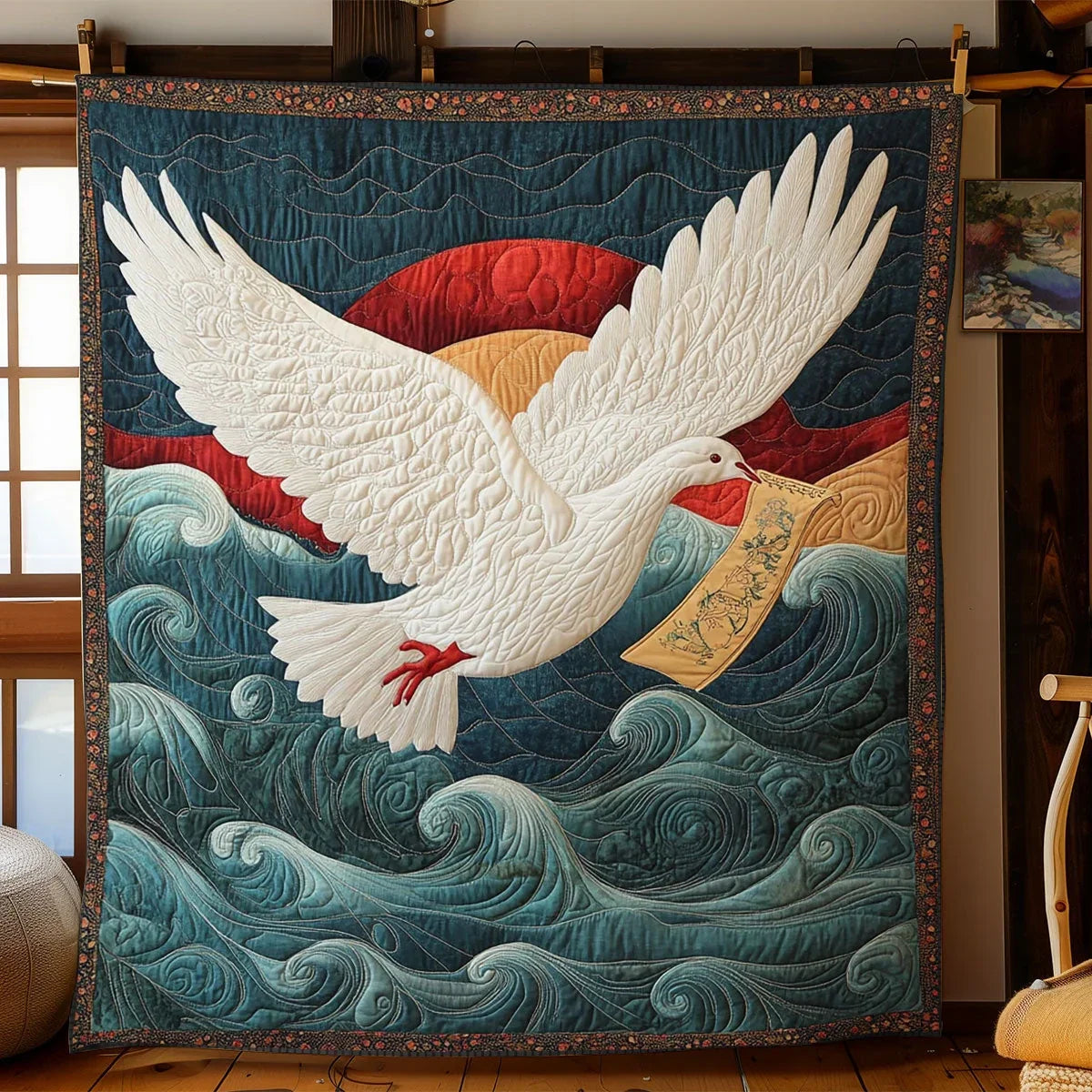 Ocean Messenger Quilt Blanket