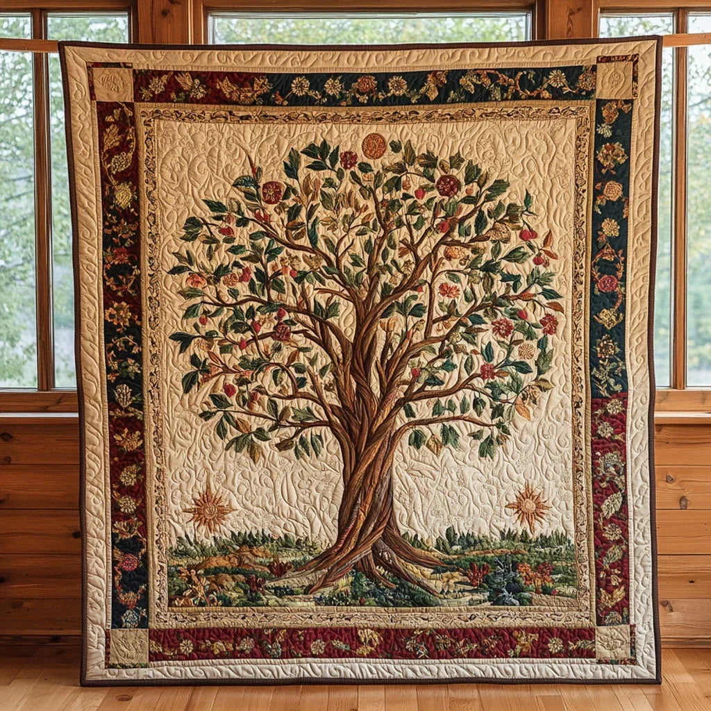Old Tree Quilt Blanket