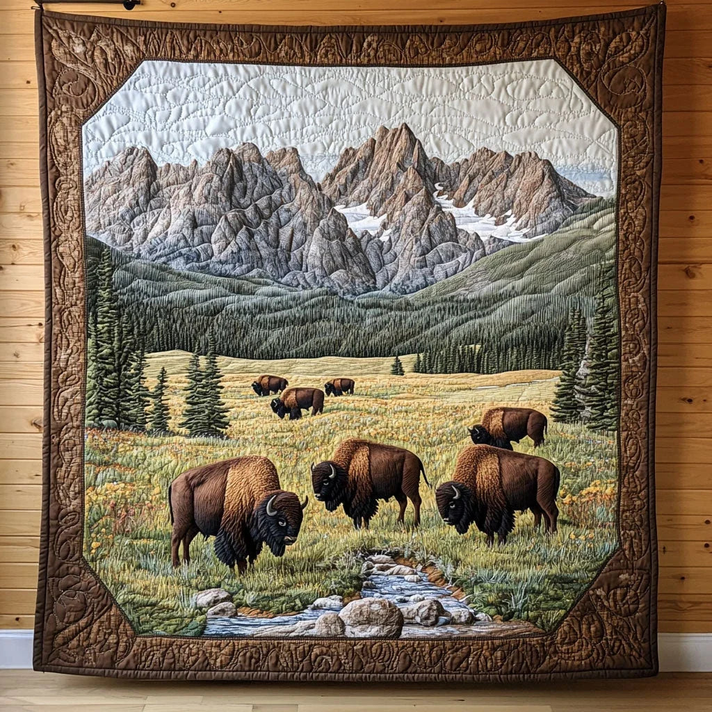 Peaceful Field Quilt Blanket