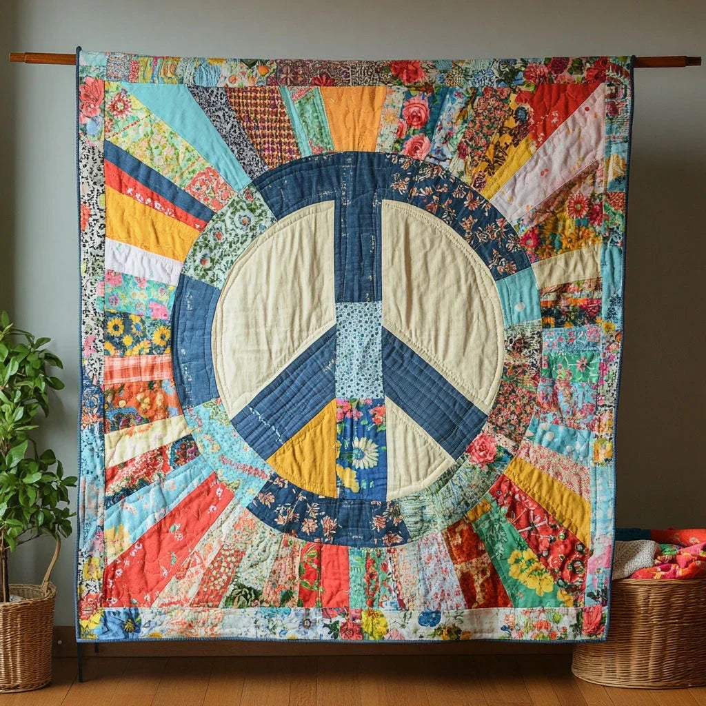 Peaceful Patchwork Quilt Blanket