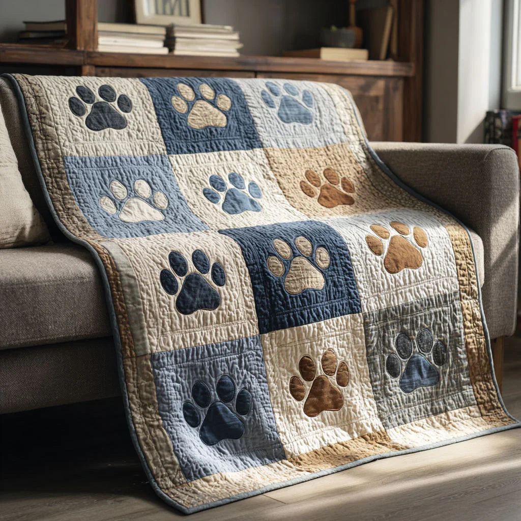 Pet Land Quilt Blanket - Quilted Blanket by Wild and Way