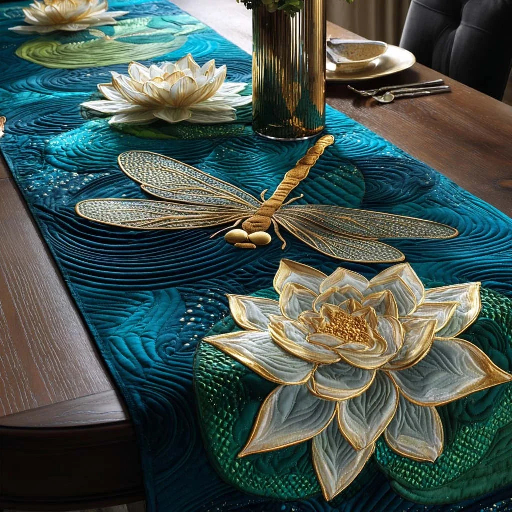 Petal Whisper Quilted Table Runner