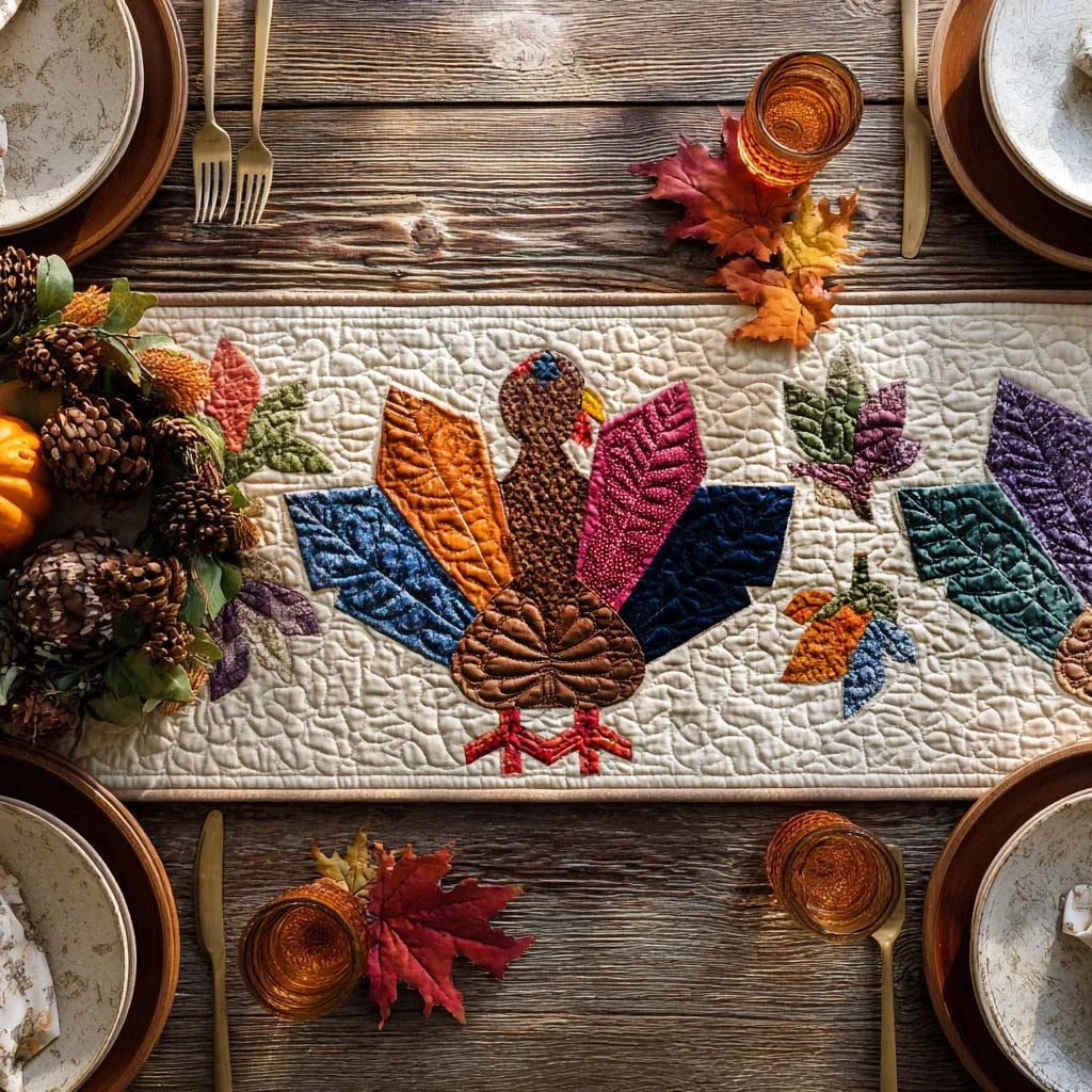 Pilgrim Pals Quilted Table Runner