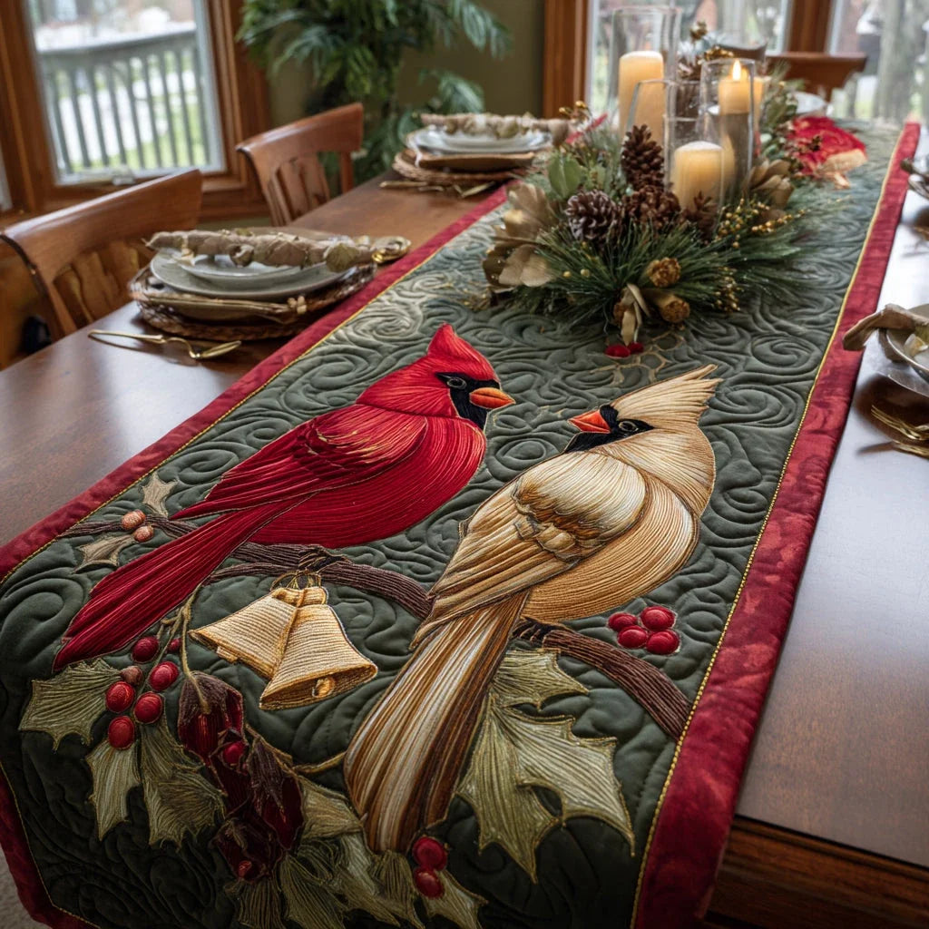 Pine Melody Quilted Table Runner