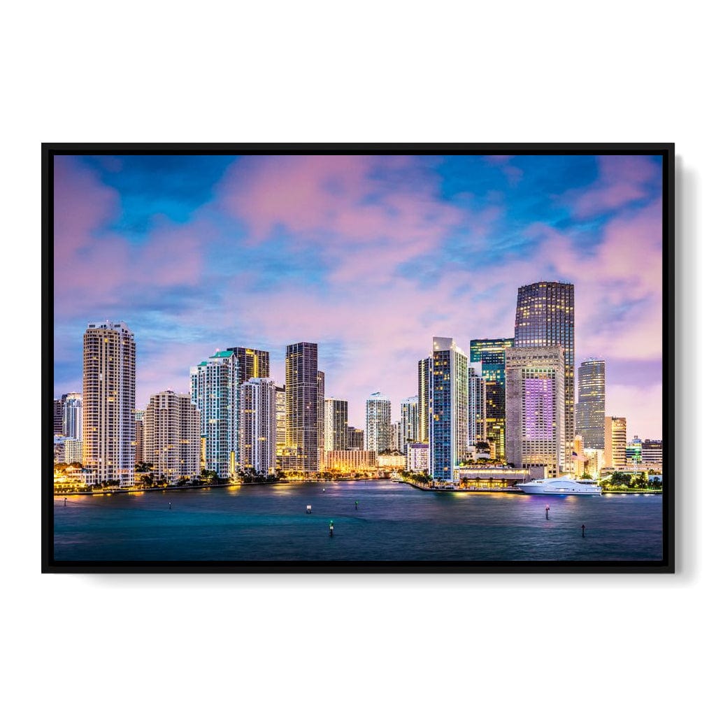 Downtown Miami Canvas Wall Art