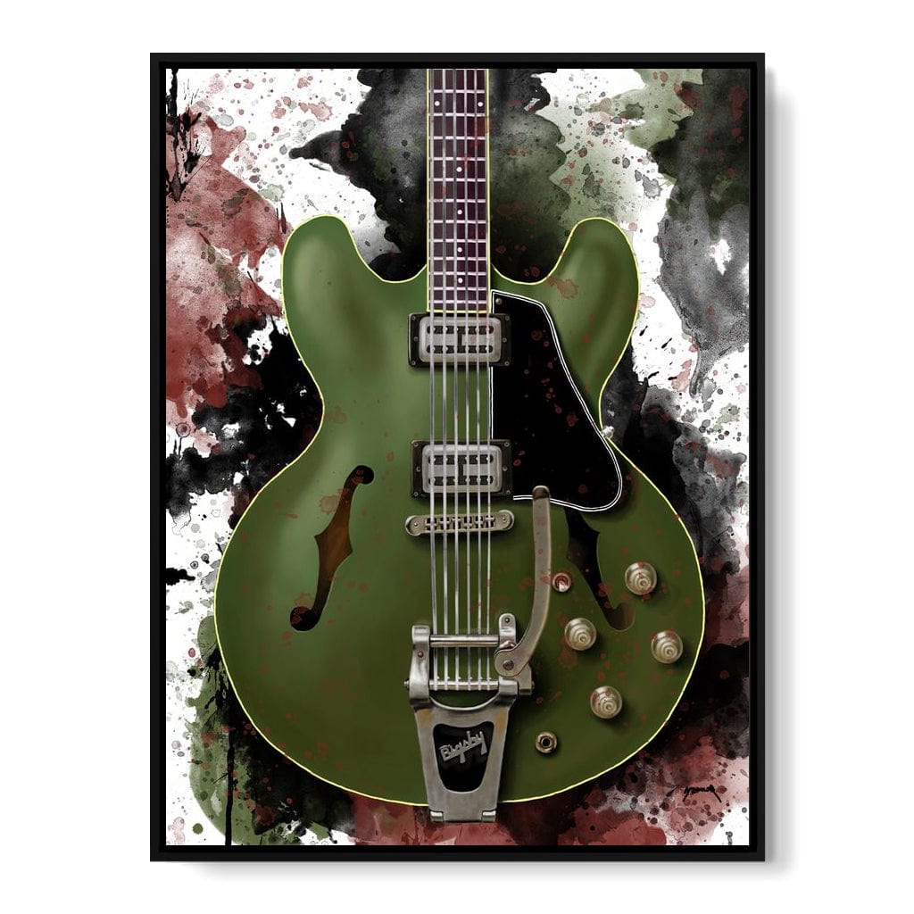 Chris Cornell's Electric Guitar Canvas Wall Art