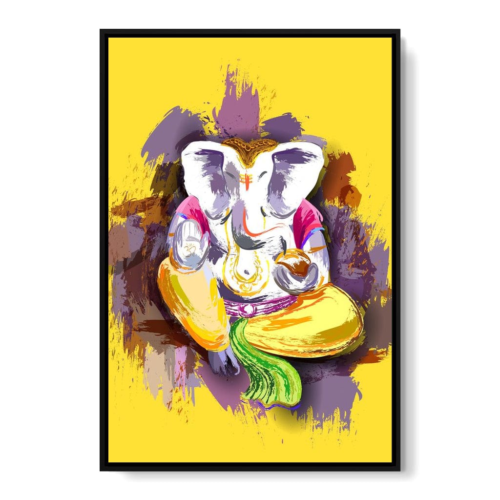 Jai Shree Ganesh Canvas Wall Art