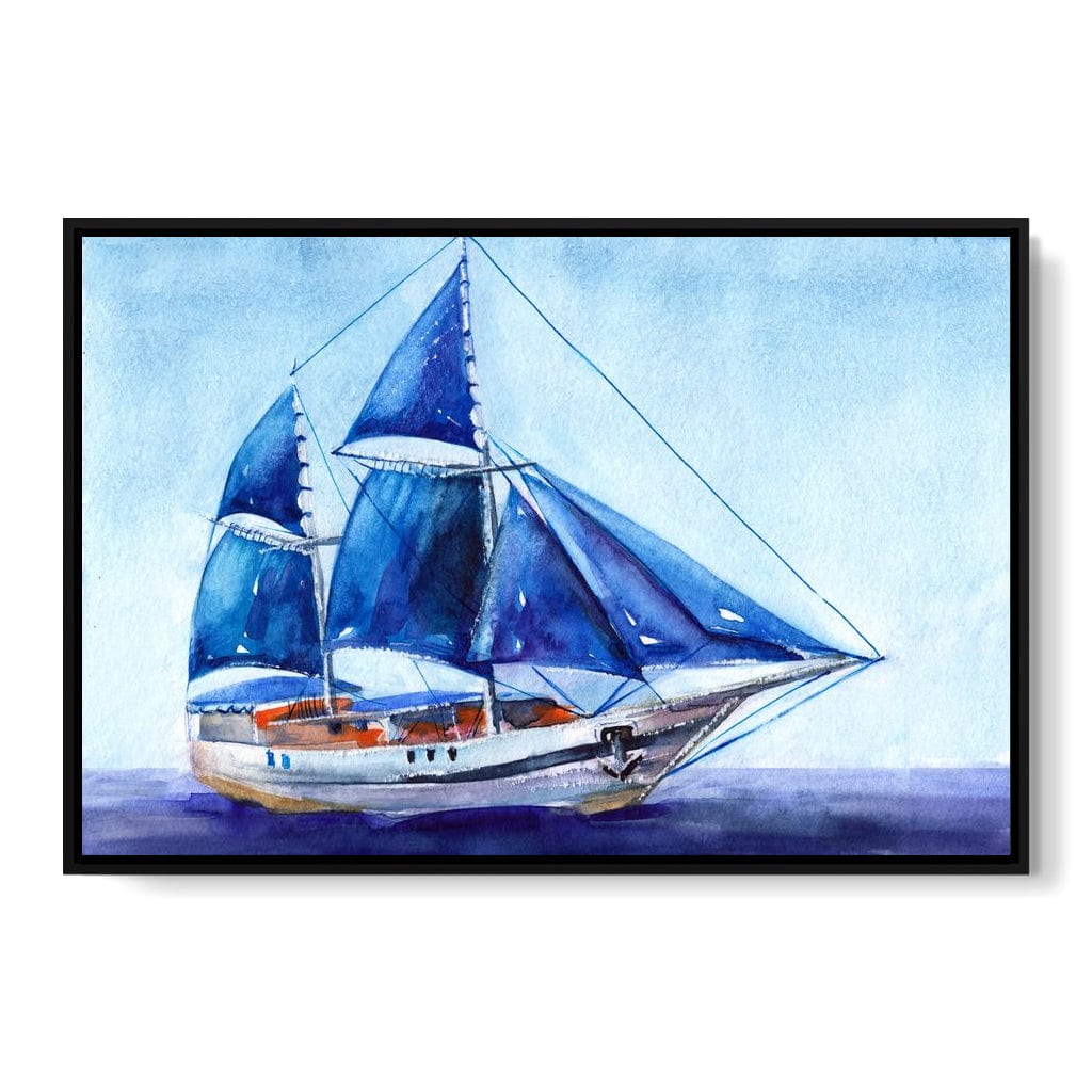 Blue Sails Canvas Wall Art