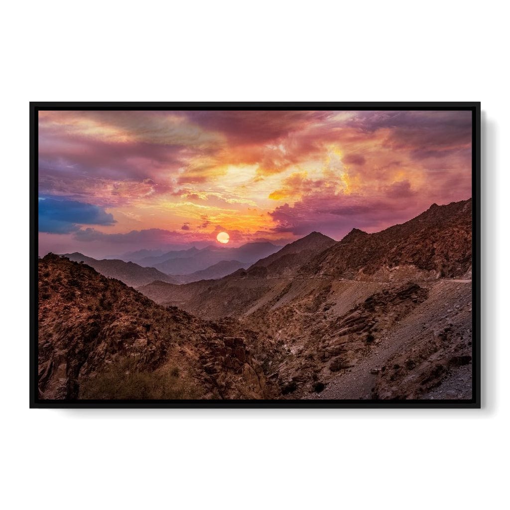 Desert Mountains Canvas Wall Art